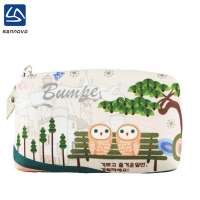 wholesale cute printing canvas pouch bag coin wallet custom wallet