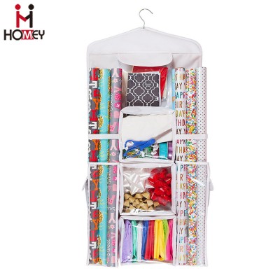 Hanging Over the Door Gift Wrap Organizer for Christmas