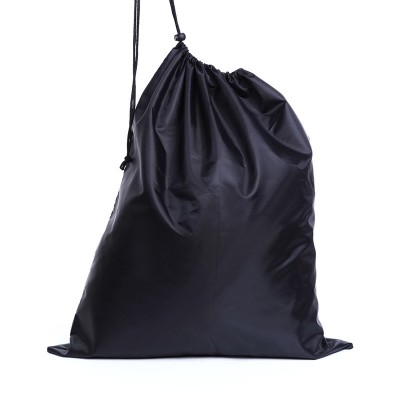 Custom Black Pull String Bag Fabric Backpack Drawstring Bags