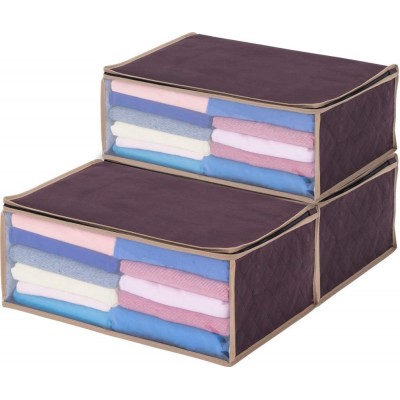 Breathable Material Dark Brown storage Cloth box